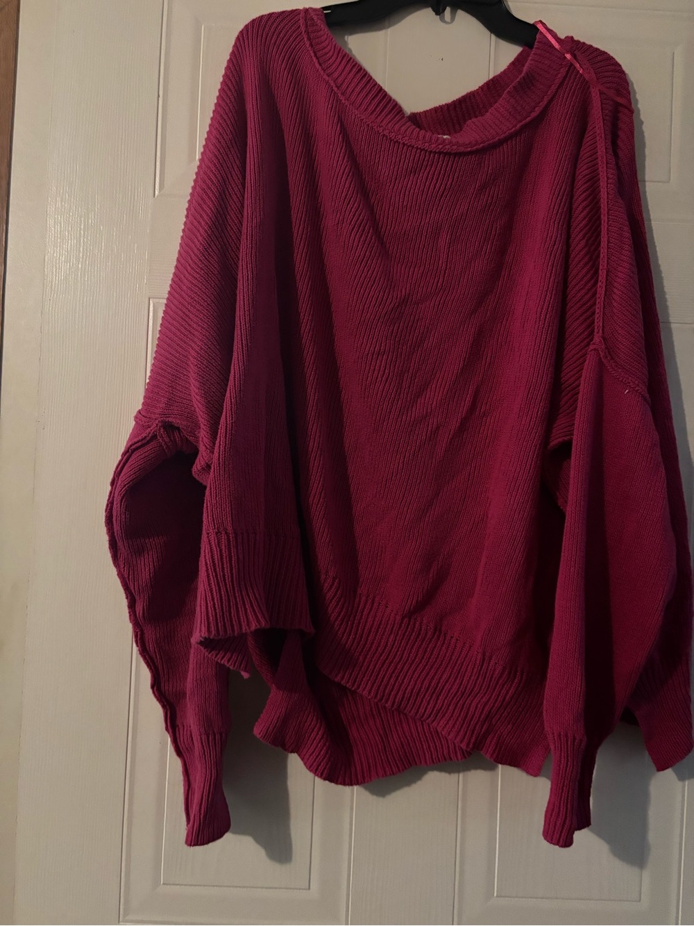 Miracle Off-the-Shoulder Sweater in Raspberry